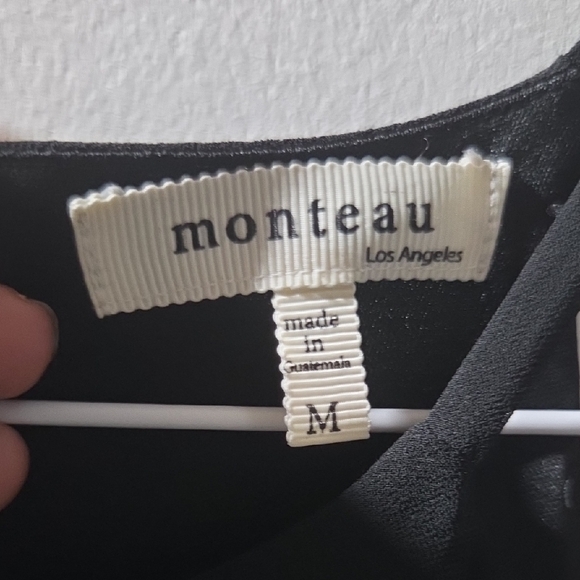 Monteau Black  Mini Dress - Picture 2 of 3